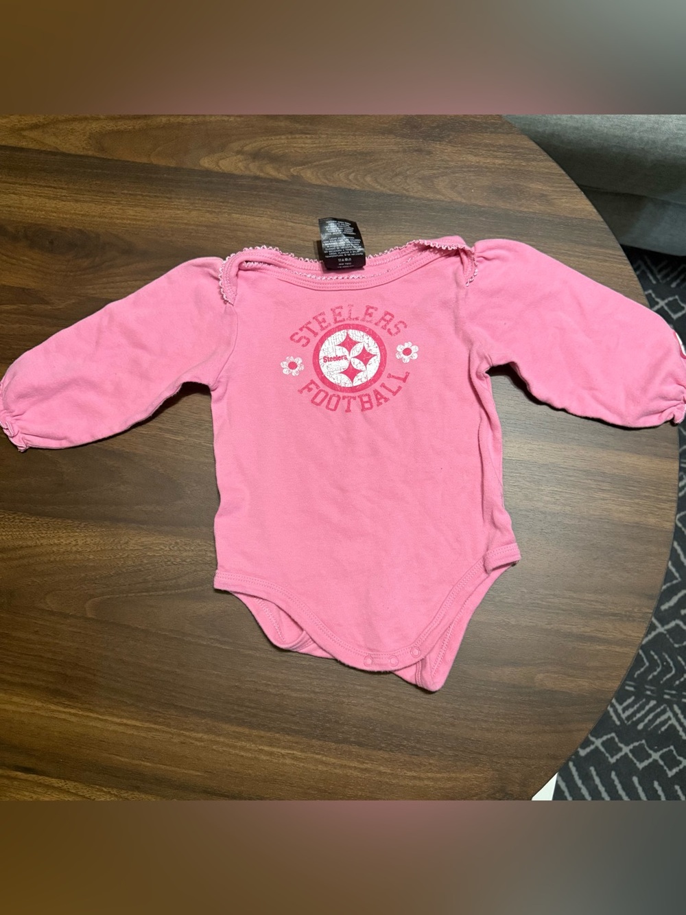 Baby girl Pittsburgh Steelers onesie